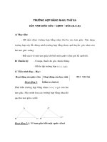 Hình học 11 - TRƯỜNG HỢP BẰNG NHAU THỨ BA CỦA TAM GIÁC GÓC - CẠNH - GÓC (G.C.G) pdf
