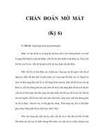 CHẨN ĐOÁN MỜ MẮT (Kỳ 6) pps