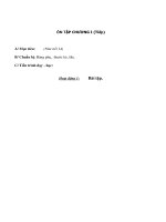 Hình học 11 - ÔN TẬP CHƯƠNG I (Tiếp) potx