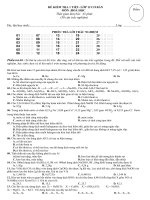 kiểm tra 1 tiết TN : KLK,KLK thổ, Al (CB)