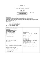 GA Lớp 1 Tuần 32