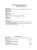 Đề-Đáp án HSG Toán 6  Y6.6