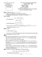 Dề thi HSG tỉnh Thanh Hóa 2010