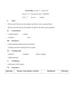 Giáo án Anh văn lớp 11 - Unit 2- Period 12 docx