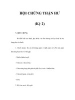 HỘI CHỨNG THẬN HƯ (Kỳ 2) pptx