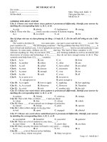 Thi thử HK II Anh_11 số 1