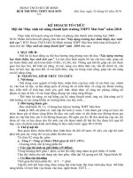 Kế hoạch tổ chức hội thi học sinh thanh lịch 26-3-2010