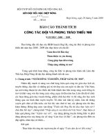 Báo cáo thành tích tập thể - Đội (08-09)