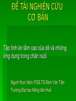 Tập tính ăn tầm cao của dê và những ứng dụng trong chăn nuôi ứng dụng trong chăn nuôi