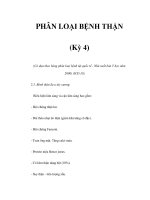 PHÂN LOẠI BỆNH THẬN (Kỳ 4) pps