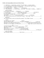 Bài tập ngữ pháp tiếng Anh pot