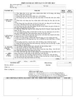 Phiếu đánh giá giờ học