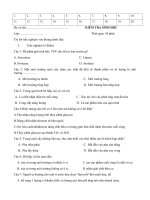 bài kiểm tra giữa kì II