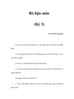 Rò hậu môn (Kỳ 3) pptx