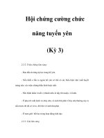 Hội chứng cường chức năng tuyến yên (Kỳ 3) pptx