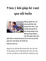 9 lưu ý khi giúp bé vượt qua nỗi buồn potx