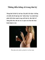 Những điều kiêng cữ trong thai kỳ ppsx