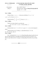 THI CHỌN HỌC SINH GIỎI LỚP 12 THPT MÔN TOÁN TỈNH BÌNH ĐỊNH NĂM 2006 potx