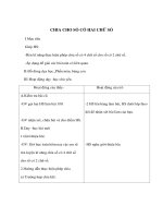 Giáo án toán lớp 4 - CHIA CHO SỐ CÓ HAI CHỮ SỐ pps