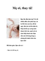 Mẹ ơi, thay tã! Bạn lần đầu làm mẹ? docx