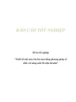 Đồ án tốt nghiệp “Thiết kế nhà máy bia lên men bằng phương pháp cổ điển với năng suất 20 triệu lít/năm” pptx