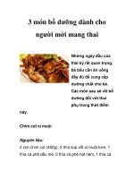 3 món bổ dưỡng dành cho người mới mang thai pot