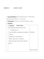 Giáo án Anh văn lớp 8 - Unit 4 - PERIOD 24 - LESSON 4 : READ potx