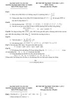 Đề thi thử khối chuyên KHTN Hà Nội lần 1,2