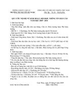 Quy ước nội bộ thông tin báo cáo 2009 - 2010