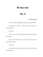Rò hậu môn (Kỳ 1) ppsx