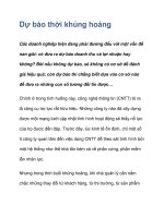 Dự báo thời khủng hoảng ppt