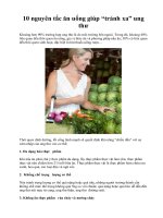 10 nguyên tắc ăn uống giúp “tránh xa” ung thư ppsx