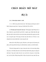 CHẨN ĐOÁN MỜ MẮT (Kỳ 2) pptx