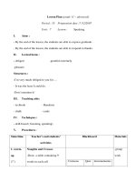 Giáo án Anh văn lớp 11 - Unit 7 - Period 55 docx