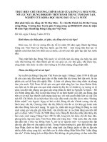 Bài phát biểu 80 năm thành lập Đảng Của Đ/c Tô Huy Rứa