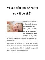 Vì sao đầu em bé rất to so với cơ thể? pps