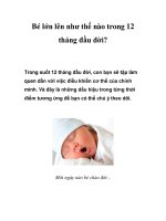 Bé lớn lên như thế nào trong 12 tháng đầu đời? potx