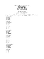 De thi HSG Anh Van 8 (de trac nghiem)