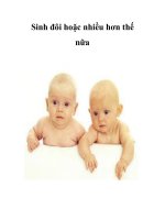 Sinh đôi hoặc nhiều hơn thế nữa pptx