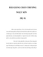 BÀI GIẢNG CHẤN THƯƠNG NGỰC KÍN (Kỳ 4) doc