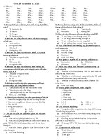 Ôn tập sinh học chuyên đề tế bào pptx