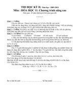 Thi thử HK II Hóa_11 số 10