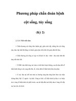 Phương pháp chẩn đoán bệnh cột sống, tủy sống (Kỳ 2) ppt