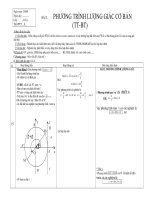 PHƯƠNG TRÌNH LƯỢNG GIÁC CƠ BẢN (TT-BT) (tt) pps