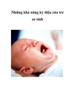Những khả năng kỳ diệu của trẻ sơ sinh pps