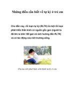 Những điều cần biết về tự kỷ ở trẻ em ppsx