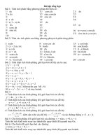 BT ôn thi ĐH tích phân và ứng dụng của tích phân