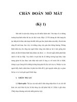 CHẨN ĐOÁN MỜ MẮT (Kỳ 1) pot