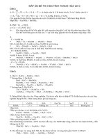 Đáp án HSG Thanh Hóa 2010