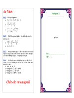 Mot so de tham khao hoc ki II